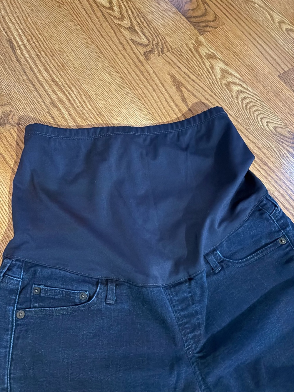 Gap Maternity 1969 Dark Blue Maternity Skinny Jeans with Overband Waist size 8